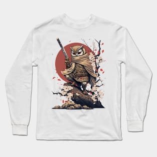 Owl Ninja Warrior Japanese Anime Long Sleeve T-Shirt